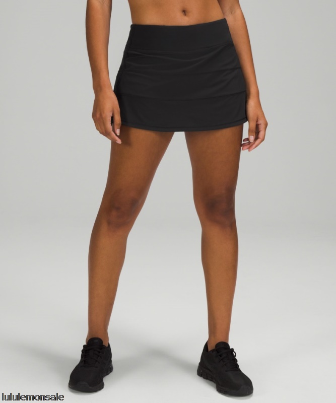 Lululemon Damen DELULU382 | Lululemon Deutschland Black Pace Rival Mittelhoher Rock